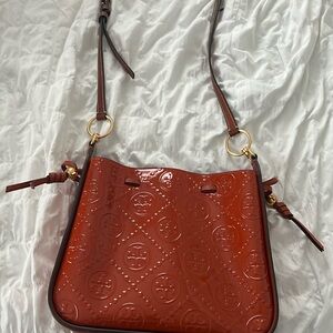 Tory Burch embossed cross body bag